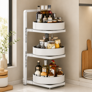 Multi-Use 360 Degree Rotating Adjustable Carbon Steel Storage Rack