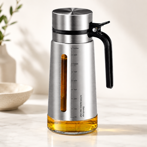 Leakproof Stainless Steel Oil Dispenser (650ml)