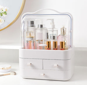 Luxury Dustproof Makeup Organizer with Drawers