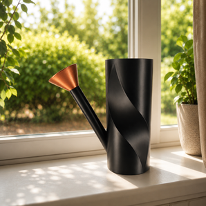 Modern Long Spout Watering Can for Plants with Mette Finish
