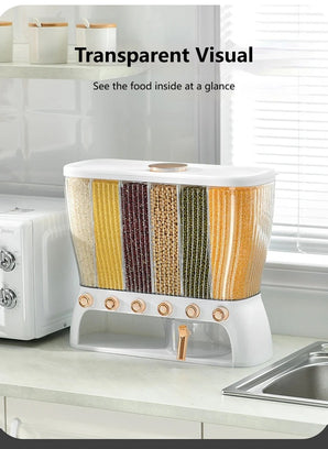 Premium 6-Grid Multi-Grain Dispenser