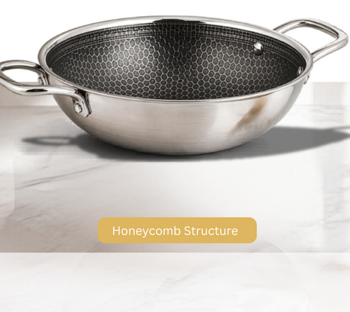 Tri-Ply Honeycomb Kadhai